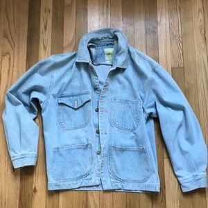 Oversized vintage jean jacket